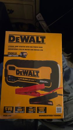 1 day saleNew DeWalt jump starter v8