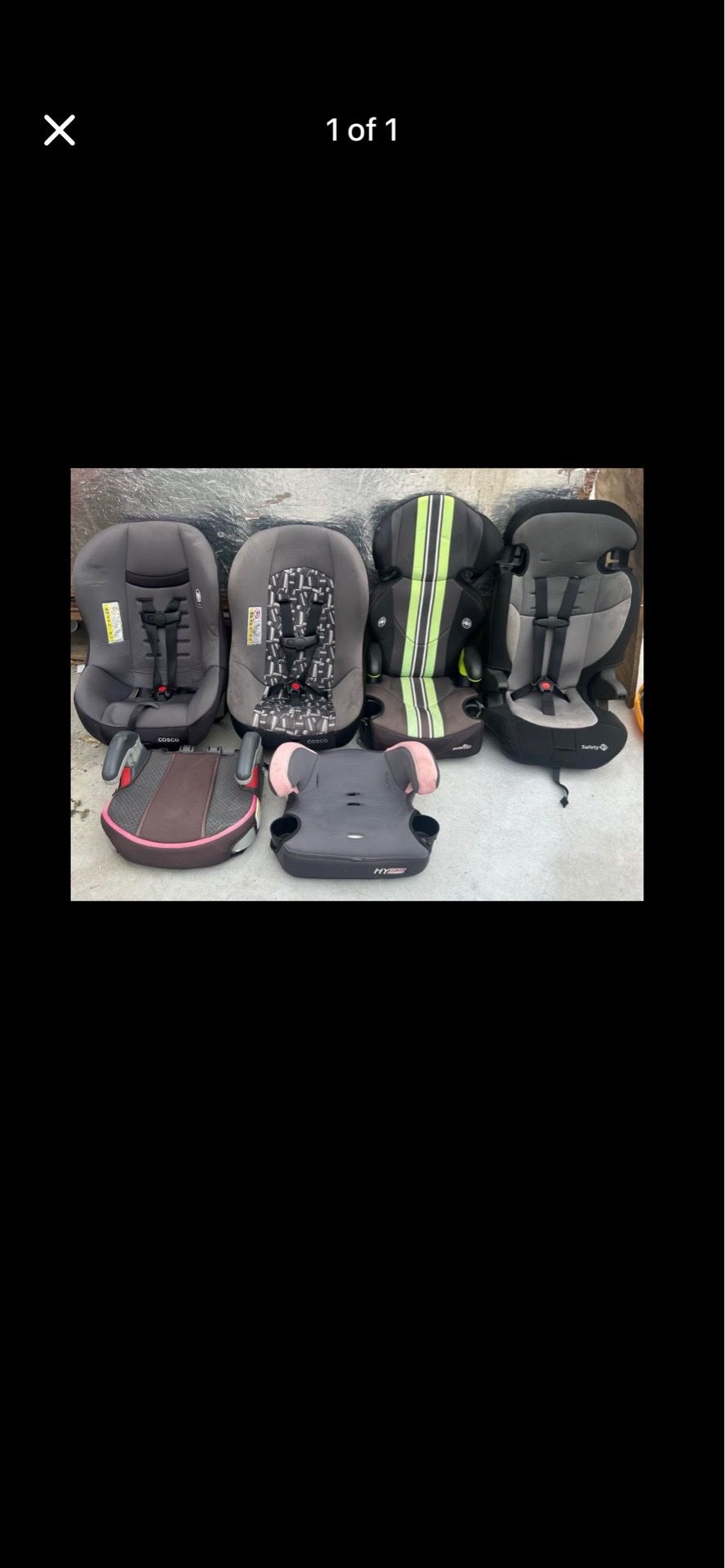 Kids car seat green sold already