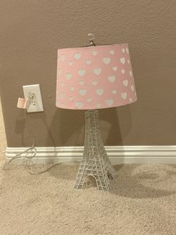 White Eiffel Tower Table Lamp