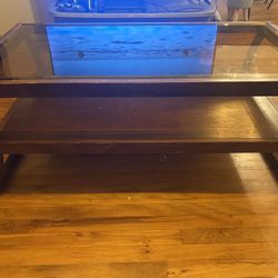 Glass top table set