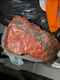 70pound red Jasper Rare rack