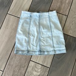 Free People Denim Jean Skirt