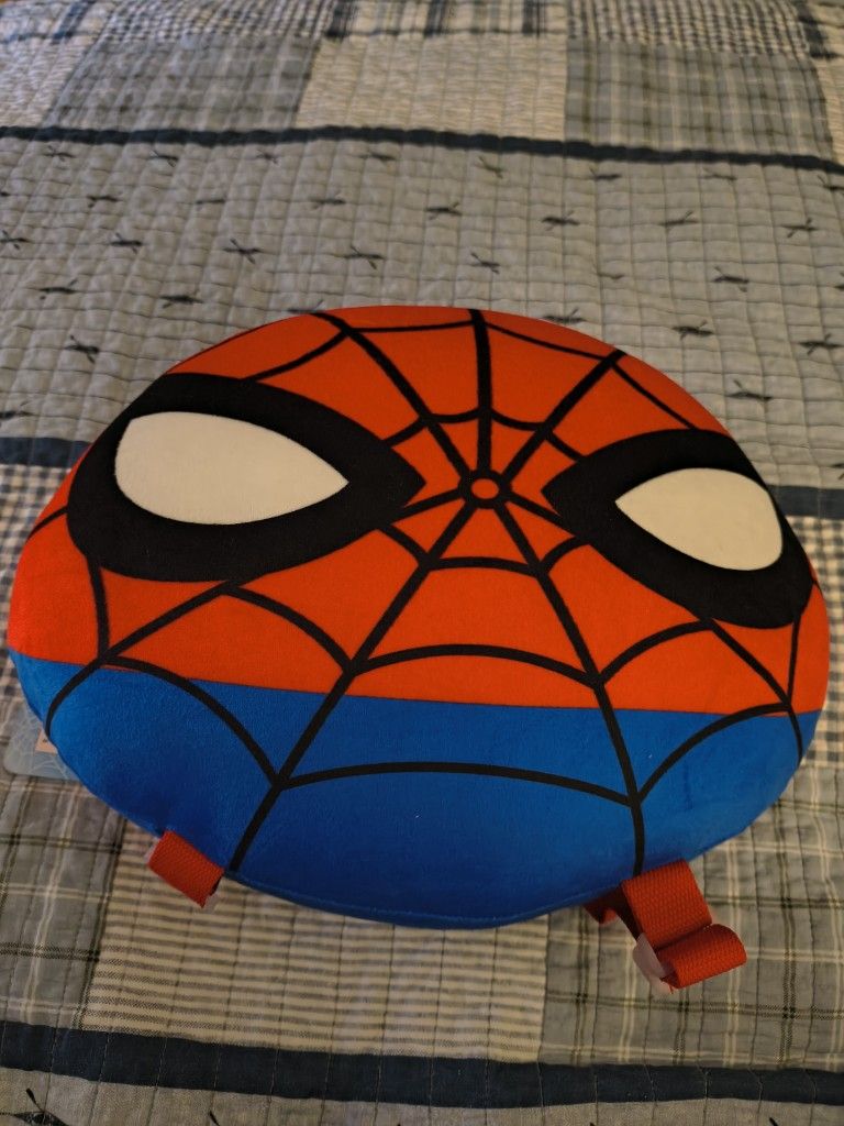 New Marvel Spiderman Plush Pillow And Backpack