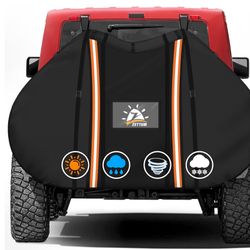 (5555-0) Zettum Bike Cover for Transport 2 Bike - 600D Travel Bike Covers for Bikes on Rear Bike Rack Heavy Duty & Waterproof, Outdoor Full Bicycle Ra