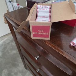 Collectible Coins Bank Rolls of Pennies 