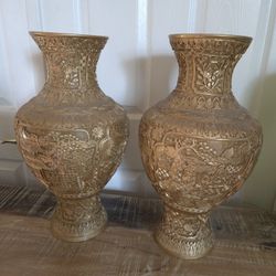Antique Pair  Gold Base