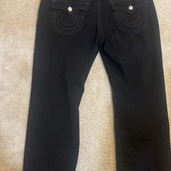True Religion Jeans Black Size 36