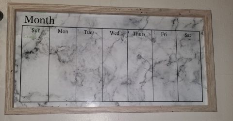 Weekly planner whiteboard