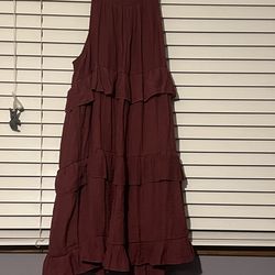 XL Sleeveless ruffle dress