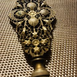 Antique Brass Ornate Final  4 1/4 Tall