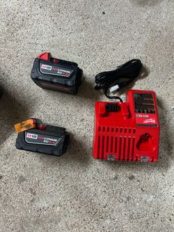 Milwaukee baterías y cargador precio firme