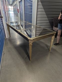 Z Gallerie Gallery Mirror Dining Table