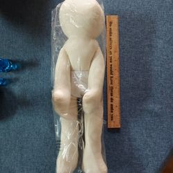 New 17" Fabric  Doll for Art Project