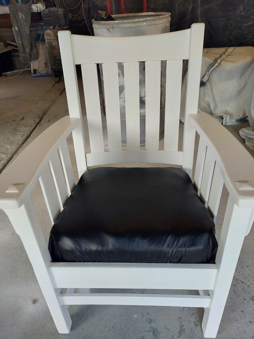 19th Century Mission Oak Armchair