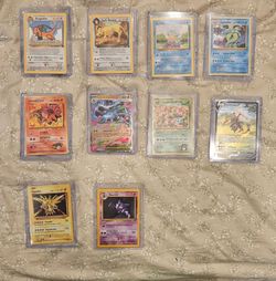 Pokémon Card Lot Vintage & Modern NM/M, Dragonite LP, Charizard EX Zapdos