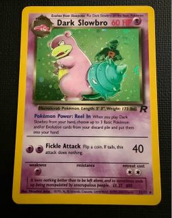 Dark Slowbro Holo Pokémon Card 12/82
