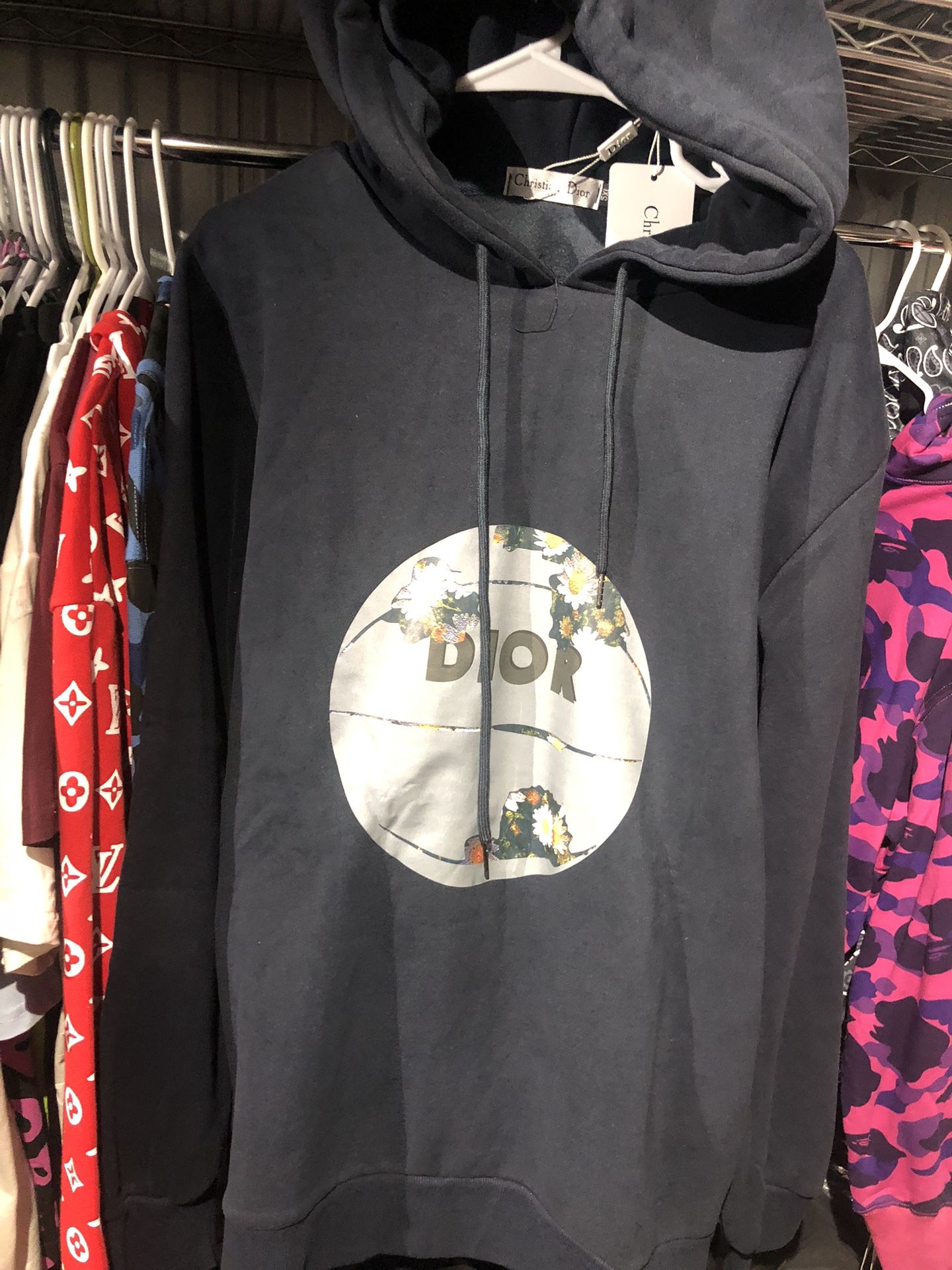 Black Dior Hoodie. L,xl