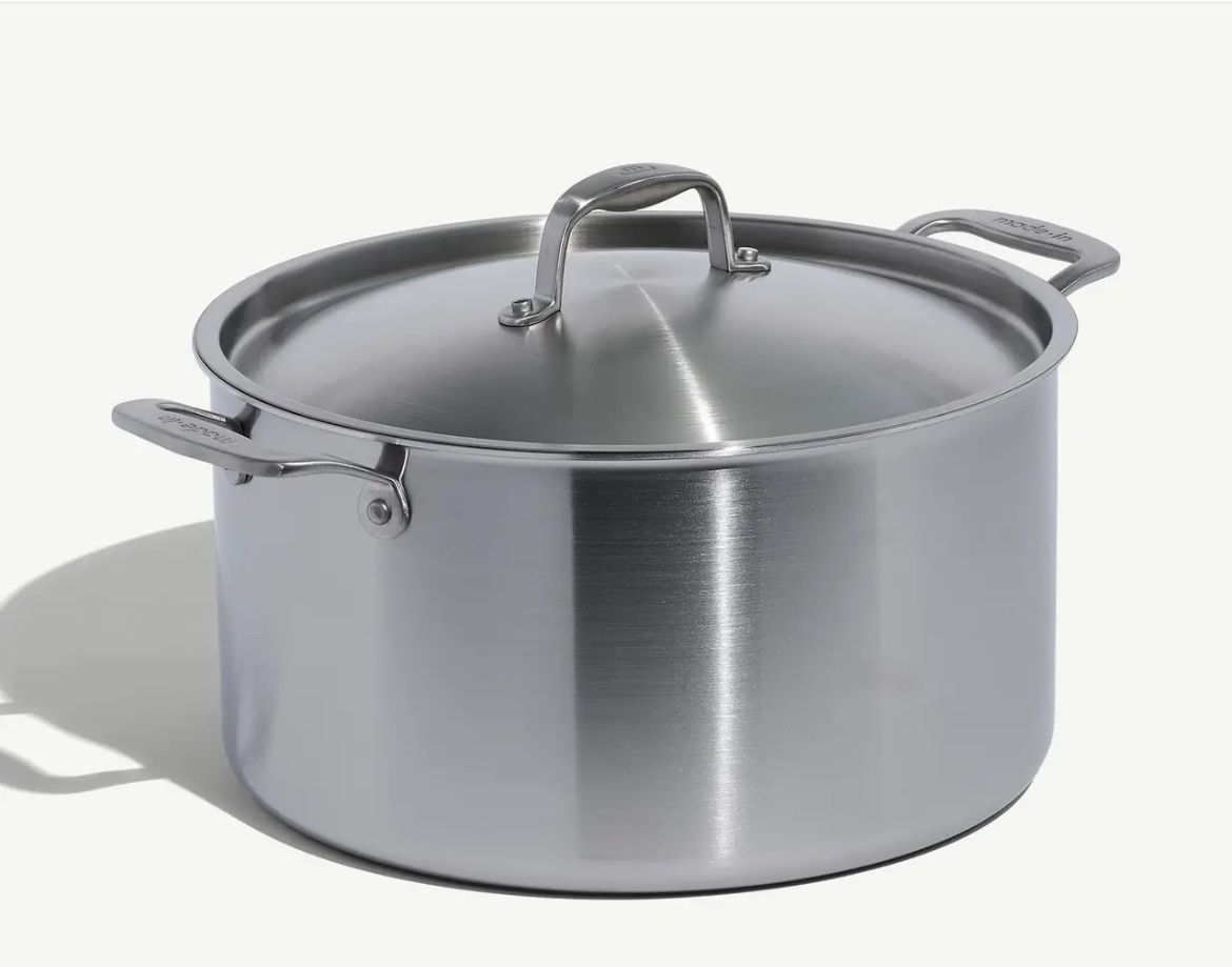 Made In CeramiClad Stainless Clad Stockpot Italy NEW