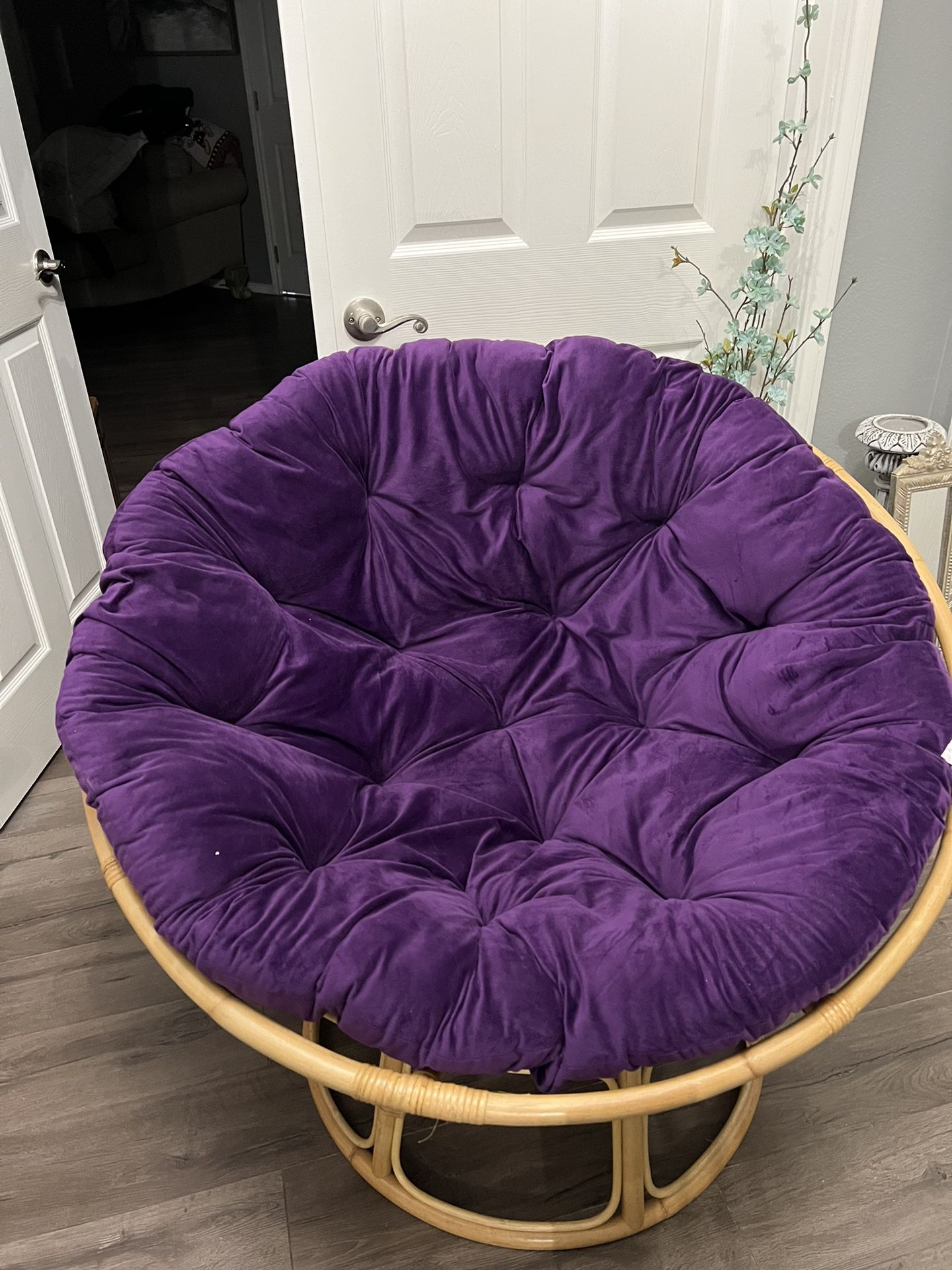 Wicker Papasan Chair Like New