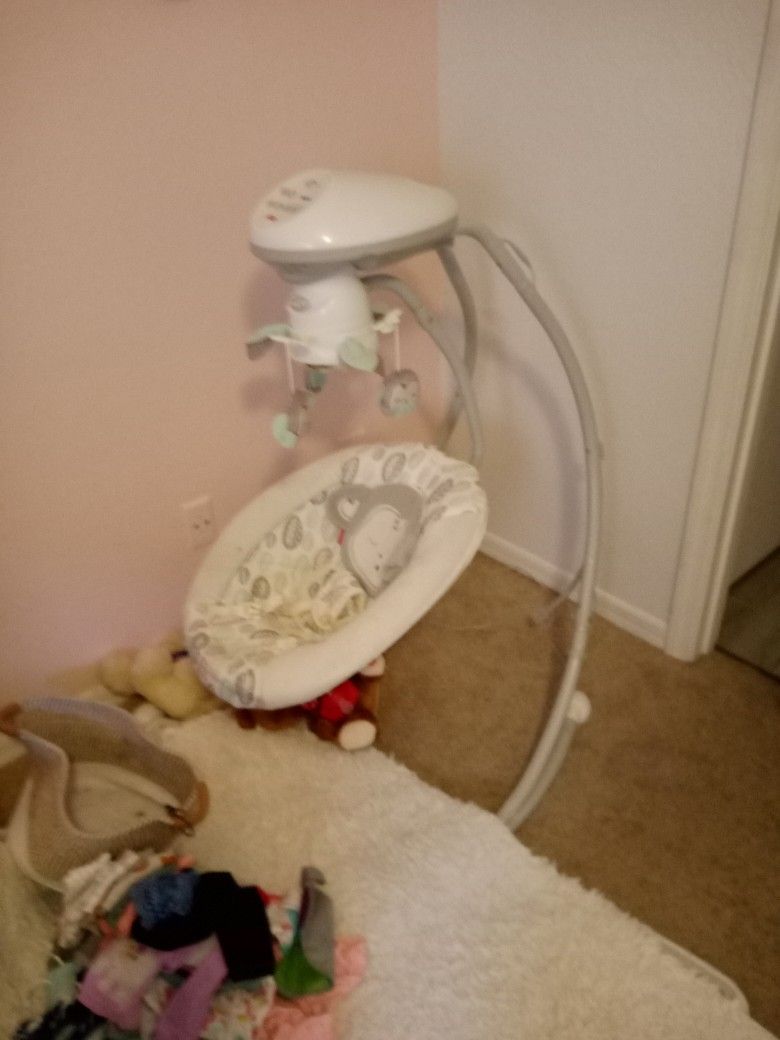 Embalador De Bebe Eletronico Fisher Price Praticamente Novo