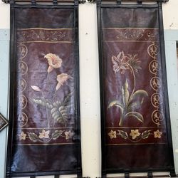 Leather Large Floral Prints