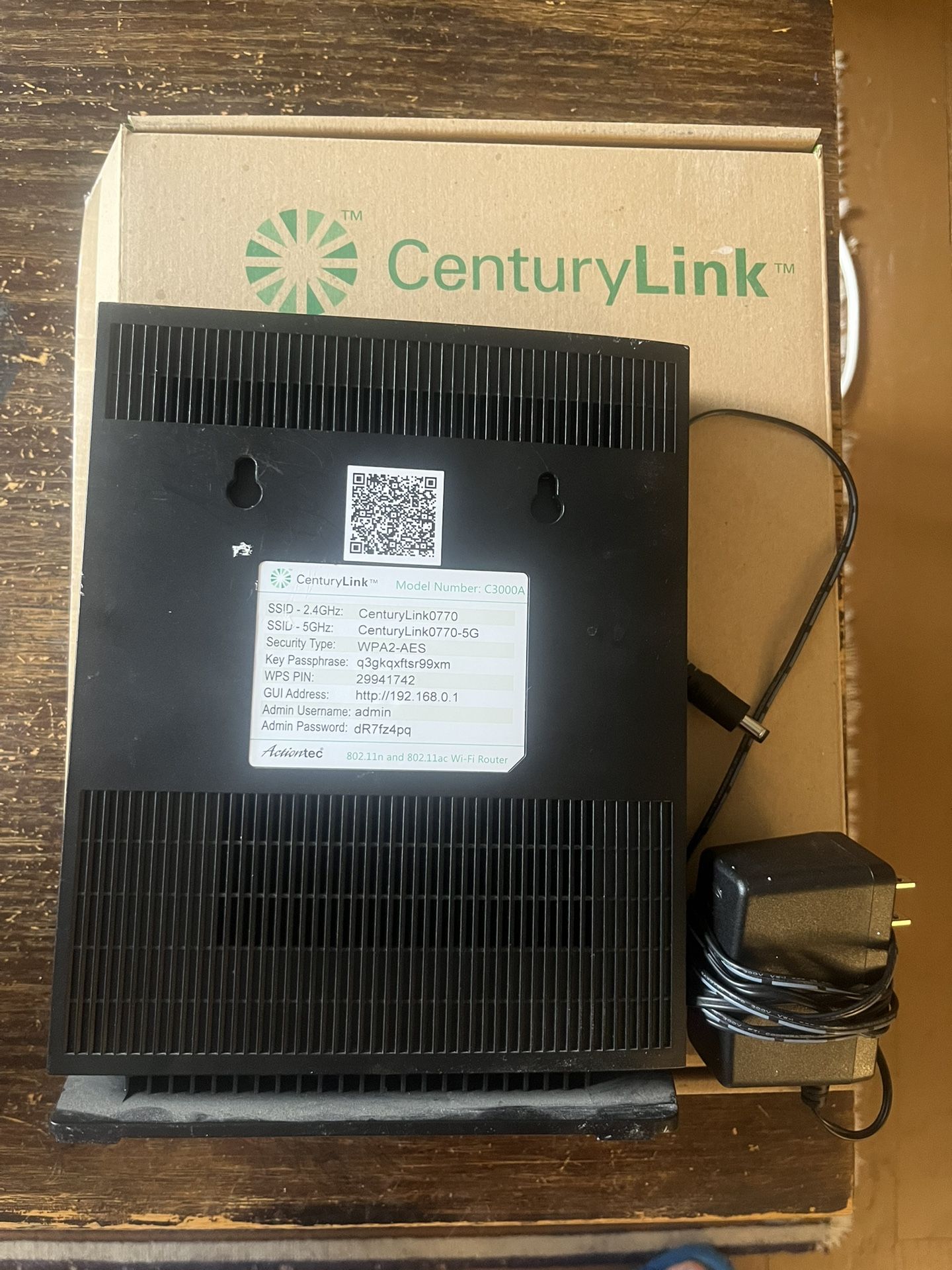 CenturyLink C3000A Router