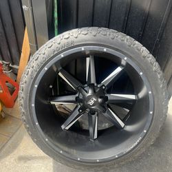 26’s Black Off Road Rims.