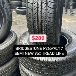 Set of for used P265/70R17 $300