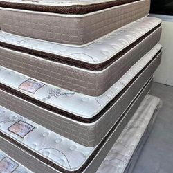 Set Queen Size Serenity Pillow Top Mattress And Box Spring 