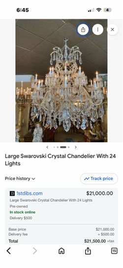 Swvarski  Crystal chandelier