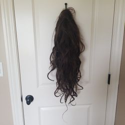 Long Curly/Wavy Dark Brown Wig