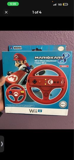 Official Nintendo Wii U Mario Kart 8 Steering Wheel -Red Hori