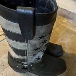 Women’s black riding boots