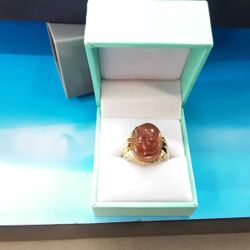 Women's Ring - Yellow Gold 14k (.585) 10.5 grams Size 7