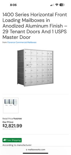 30 Slot Mailbox Best offer will take it