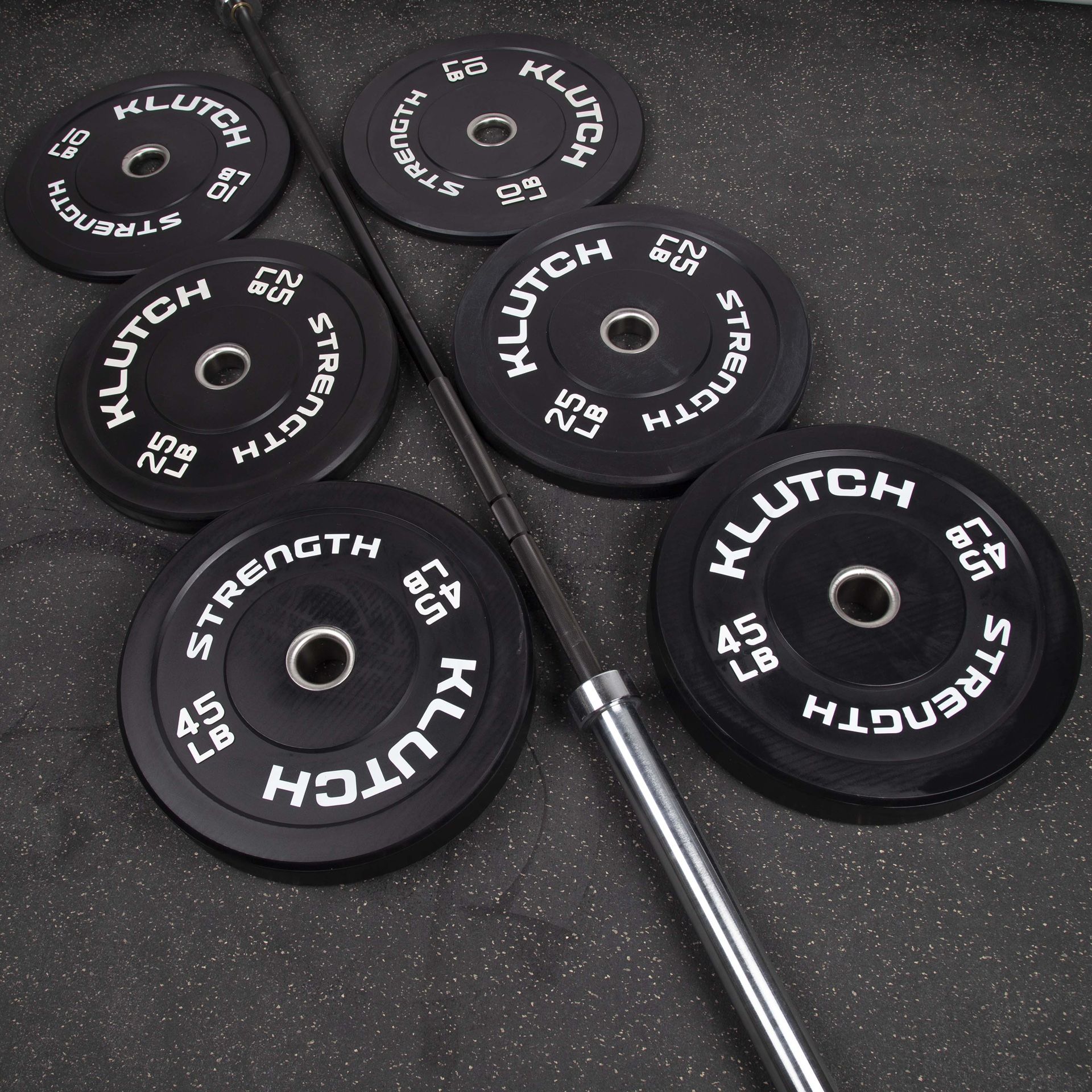 160lb Bumper Weight Plate and High Quality Bar Set