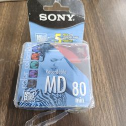 SONY MINI DISC 5 Pack WITH STORAGE CASE   Memorex Pocket CD-R 10 PACK