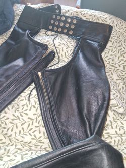 Black chaps from  Image Learher
