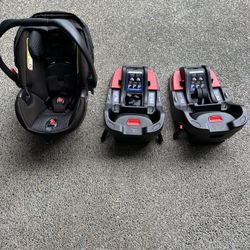 Britax Infant Car seat With 2 Bases 