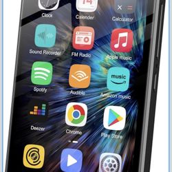 New-MP3 Player with Bluetooth and WiFi, 80GB Android OS, 4" Touch Screen, FM Radio, Kids MP3 & MP4 Player with Spotify, Amazon Music, and Google Play 