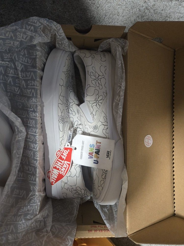 Vans Men’s Size 11 – Floral U-Print Slip-On (New, Never Worn)