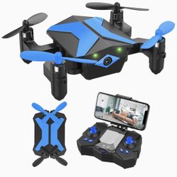 ATTOP Mini Drone with Camera  Drones for Kids Beginners , RC Quadcopter with App FPV Video, Voice Control, Altitude Hold, Headless Mode, Trajectory 