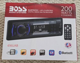 BOSS Audio Systems 616UAB Car Stereo Single DIN Bluetooth MP3 USB AUX - Open Box