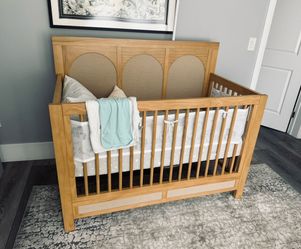Namesake Eloise 4-in-1 Convertible Crib + Newton Mattress – Like New ($1,100+ Value)
