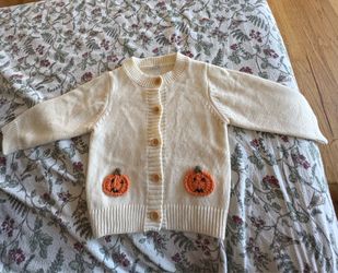 Toddler Halloween cardigan