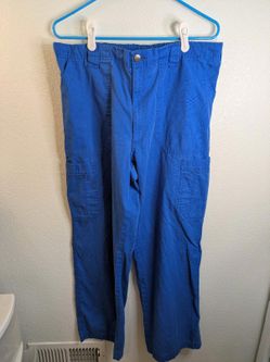 Carhartt blue size large scrub pants with functional drawstring