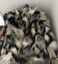 Black And White Fur Coat
