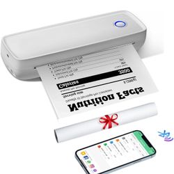 Dpofirs Portable Thermal Printers for Home, USB BT 200Dpi