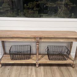 Rustic Console Table