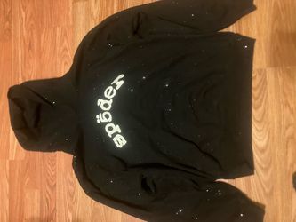 Rhinestone spider hoodie size M